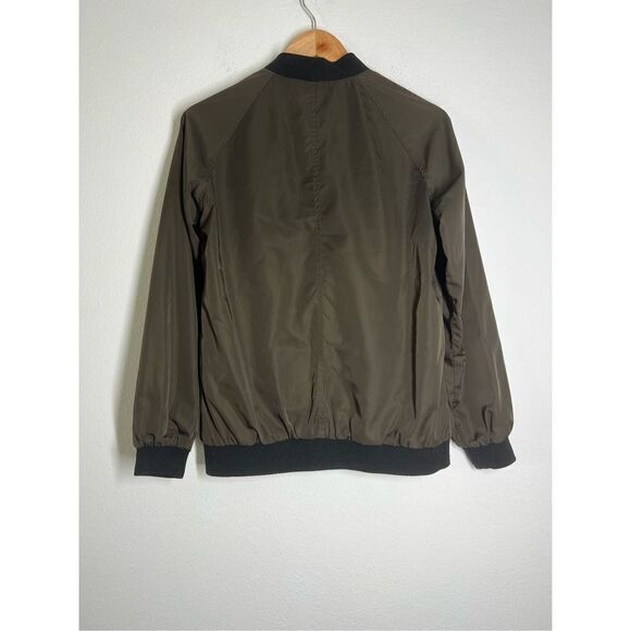 Double-sided Men’s Bomber Olive Green/Black Approximately Size M - Picture 10 of 11